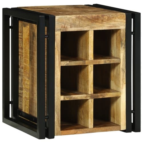 Vinrack 34.5 x 35 x 39 cm Massivt trä Grovt mangoträ