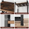 Pikkukuva 8 / 8: Tribesigns Wine Rack with Glass Holder - 9 kerroksinen viiniteline 20 pullolle - Pulloteline - Pystyteline - Industrial - 45 x 35 x 180 cm