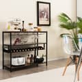 Miniatyrbillede 3 af 8: Vinskab Bord, 40x16x34 tommer, Brun