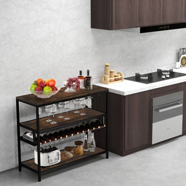 Vinskab Bord, 40x16x34 tommer, Brun