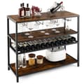 Miniatyrbillede 1 af 8: Vinskab Bord, 40x16x34 tommer, Brun