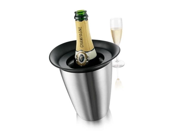 Vacu Vin Active Cooler Champagne Elegant, Glass Flaske, Vin, Rustfritt stål, Monokromatisk, 5 min, 1 stykker