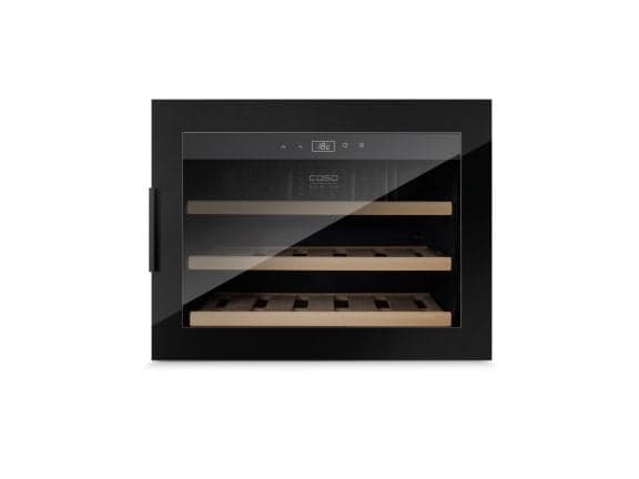 Caso WineSafe 18 EB Black, Kompressori viininjäähdytin, Kiinteä, 18 pullo(a), 60 W, A, Musta