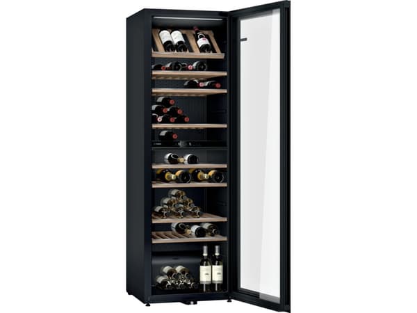 Bosch Serie 6 KWK36ABGA vinkyl Vinkylare med kompressor Fristående Svart 199 flaska/flaskor
