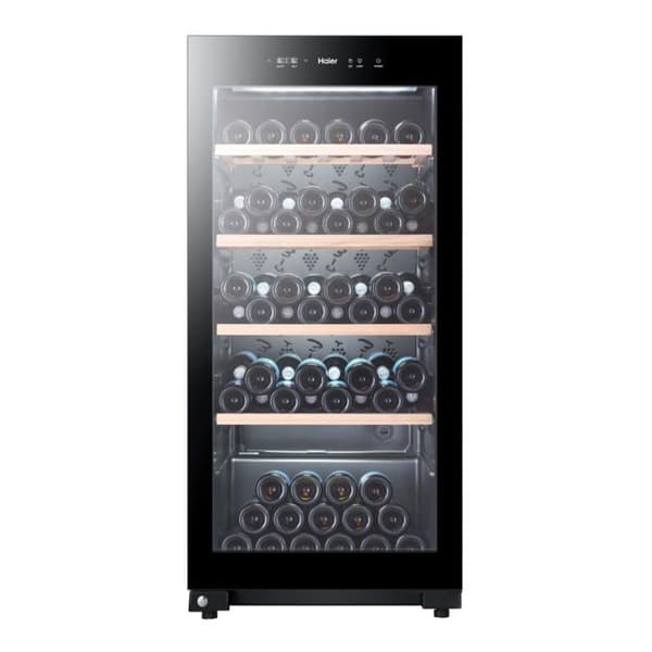 Vinlager - HIAER - WS105GA - Svart - 1 dörr - UV-behandlat glas