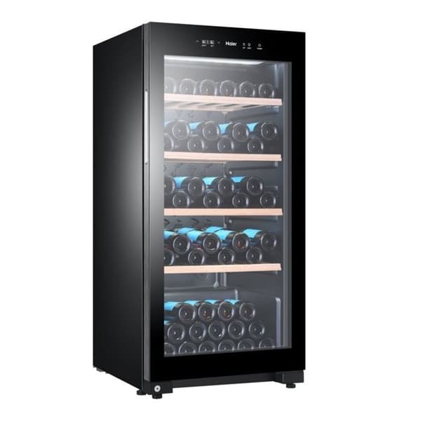 Vinlager - HIAER - WS105GA - Svart - 1 dörr - UV-behandlat glas Svart