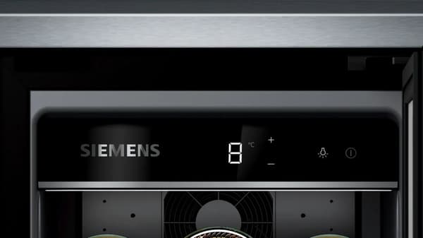 Siemens iQ500 KU20WVHF0 Vinkjøleskap med glassdør 82 x 30 cm. - Opptil 21 flasker - 38 dB