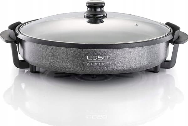 Caso 1491, Pyöreä, Harmaa, Lasi, 240 °C, Irrotettava kansi, GS
