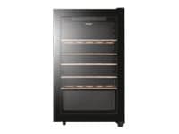 Haier HWS33GG - Vinkjøler - bredde: 49.9 cm - dybde: 45.5 cm - høyde: 83 cm - 93 liter - Klasse G - svart Sort