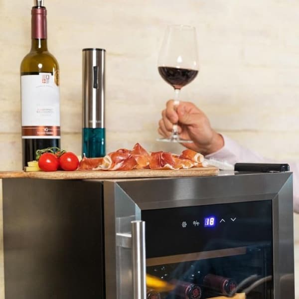 Vinkyl - Cecotec - Bolero GrandSommelier 1550 - 15 flaskor - Inox - Pekskärm