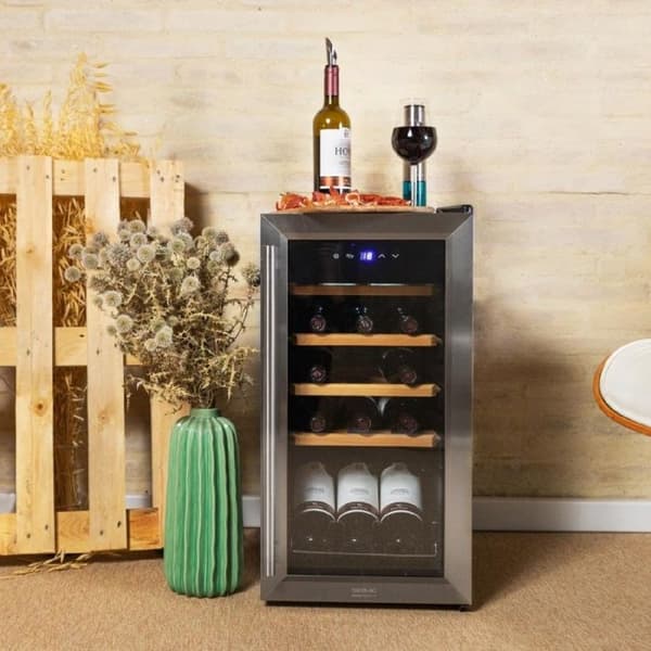 Vinkyl - Cecotec - Bolero GrandSommelier 1550 - 15 flaskor - Inox - Pekskärm