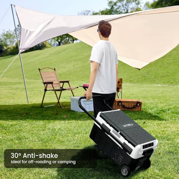 Rootz Kompressor Køleboks - Bærbart Køleskab - Campingkøleskab - 30/40/50 L Kapacitet - Dual Zone - Batteribeskyttelse - 2 Zoner - APP kontrol - Eco/M