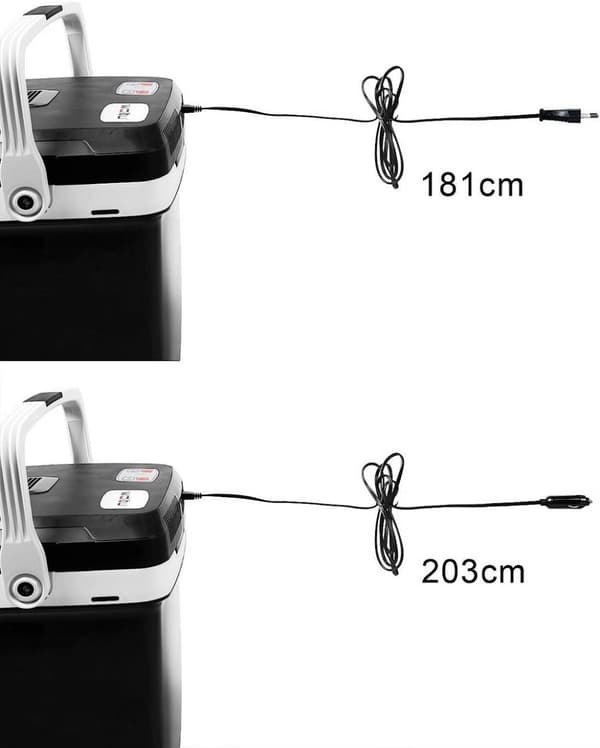 Rootz bærbar 24L elektrisk kølervarmer - 12V køleskabsvarmer - AC/DC adapter - Miljøvenlig - 41cm x 32cm x 42cm
