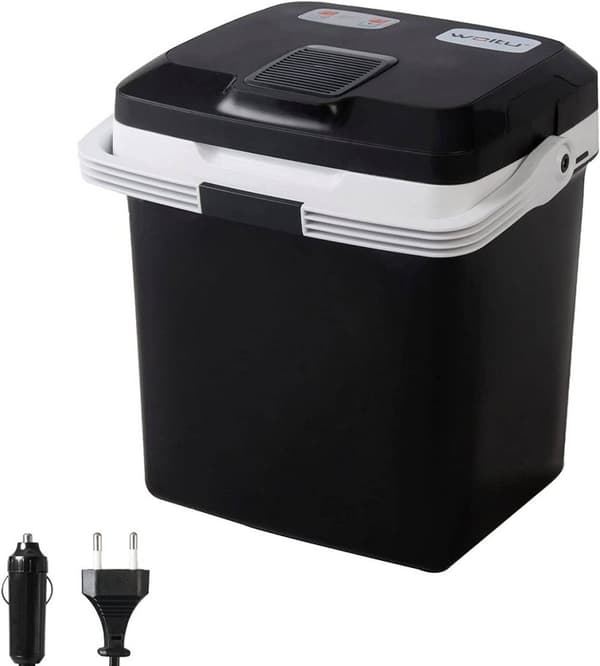 Rootz bærbar 24L elektrisk kølervarmer - 12V køleskabsvarmer - AC/DC adapter - Miljøvenlig - 41cm x 32cm x 42cm