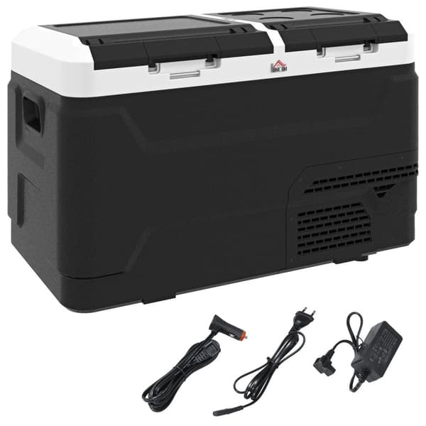 Rootz 2 -vyöhyke Portable Electric -jäähdytin - Auton jääkaappi - Matkajäähdytin - Pysy viileänä missä tahansa - 67,3 cm x 40,9 cm x 46,6 cm