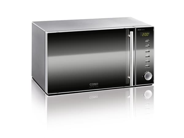 Caso MG 20 Menu, Benkeplate, Grill mikrobølge, 20 l, 800 W, Knapper, Rotasjon, Speil, Rustfritt stål