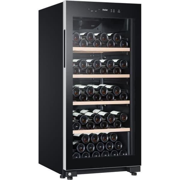 HAIER HWS116GAE - Vinkyl för lagring - Fristående - 116 flaskor H126,5 x L59,5 cm - Svart