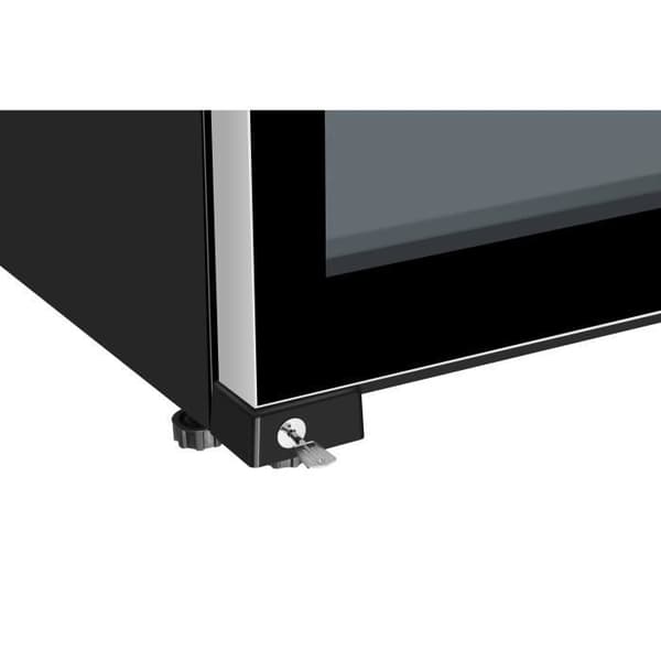 HAIER HWS116GAE - Vinkyl för lagring - Fristående - 116 flaskor H126,5 x L59,5 cm - Svart