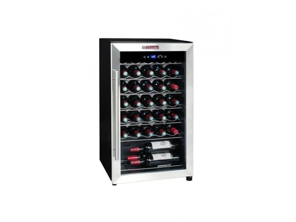 La Sommelière Service LS34A - Vinkjøler - bredde: 48 cm - dybde: 43 cm - høyde: 83.8 cm - Klasse G - rustfritt stål