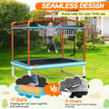 Miniatyrbillede 3 af 8: Børne trampolin, 190x124x172 cm, Orange