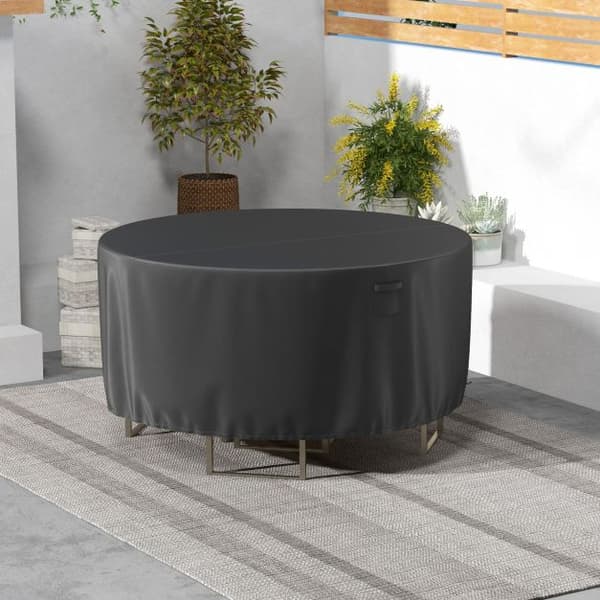 Terrasse møbelovertræk, 158x70 cm/181x70 cm/213x70 cm, Beige og Brun/Sort