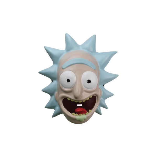 Rick And Morty Unisex Adult Rick 1/2 Mask White/Blue One Size