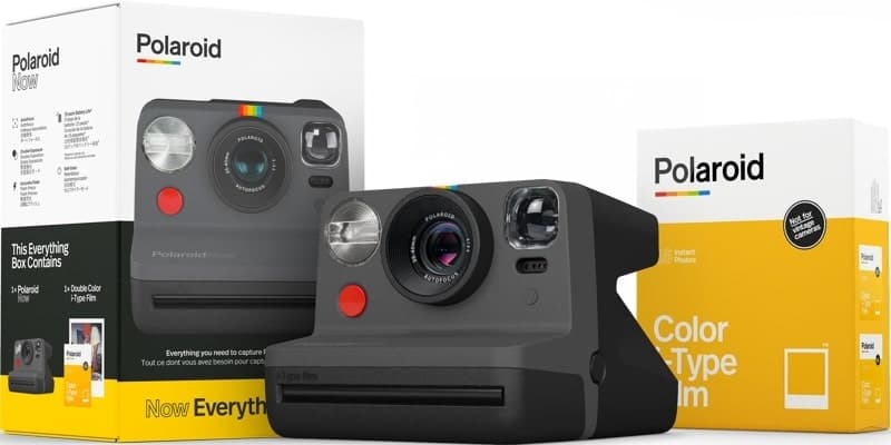 Polaroid Now Black + Double Pack Film (Starter Kit)