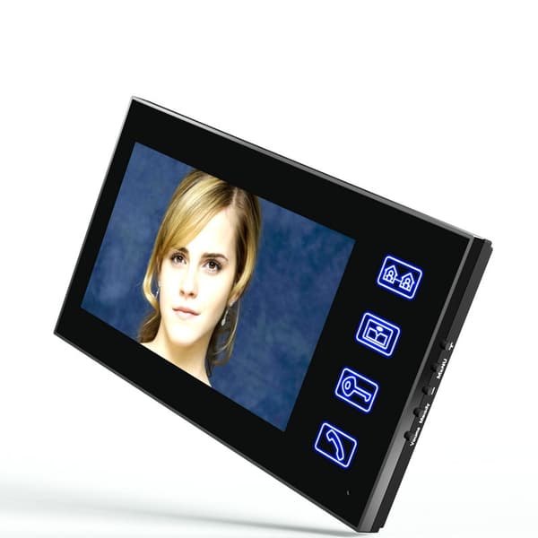 Video Dørtelefon Intercom System Kit, Touch Key, Elektrisk Strike Lås