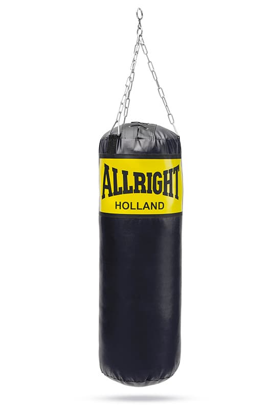 ALLRIGHT BOXING BAG 70x30cm MUSTA ketju