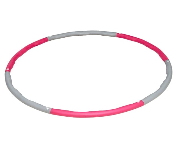 HULA HOOP 100CM MED VÆGT GODT GRÅ-ROSA
