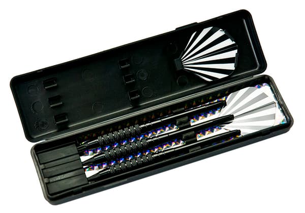 DART PVC HOVED DART SPIL 18g - 3 stk. WIZARD SOFTIP sort messing