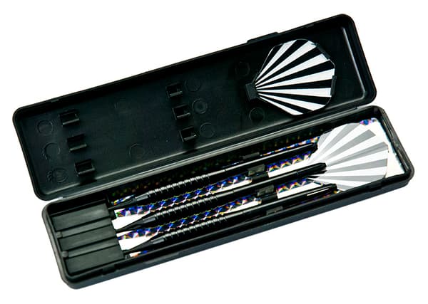 DART PVC HEAD DART SPEL 16g - 3 st. WIZARD SOFTIP svart mässing