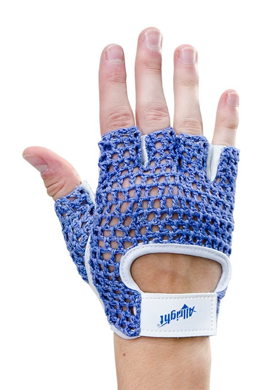 SPORTHANDSKAR storlek XS blå ALLRIGHT mesh mod.067