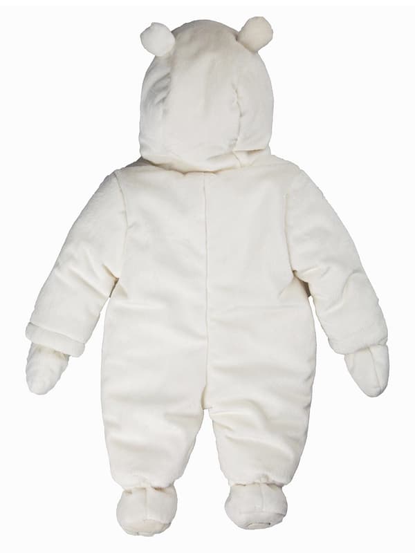 Babyoverall "nalle" vit Kanz