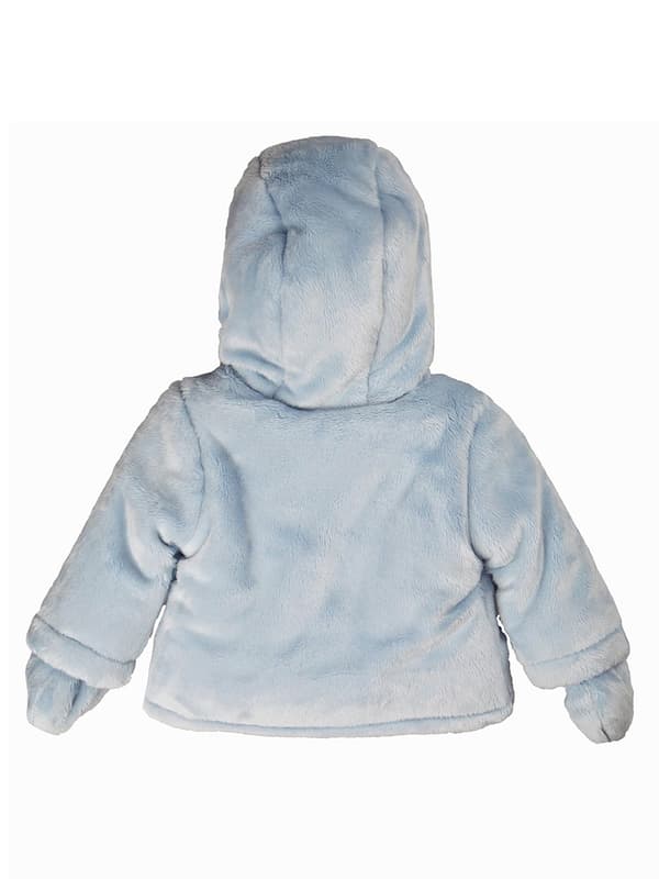Baby vinterjacka med huva blå Kanz