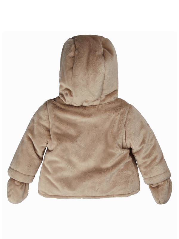 Baby vinterjacka med huva beige Kanz