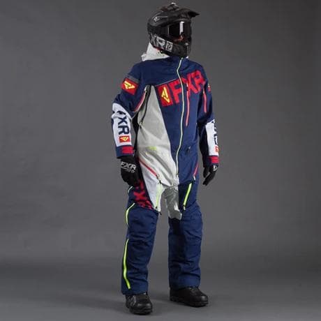 Onepiece FXR Ranger Instinct Lite, Navy/LT Grey/Red/Hi-Vis