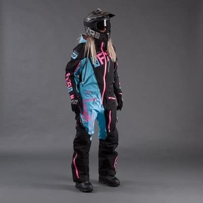 Onepiece FXR W´s Ranger Instinct Lite, Black/Sky Blue/E Pink