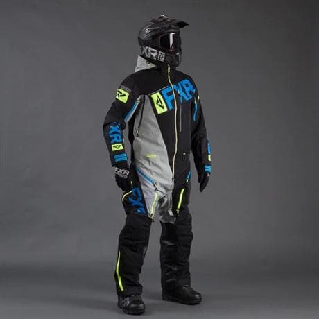 Onepiece FXR Ranger Instinct SX Pro Lite, Black/Grey/Hi-Vis/Blue