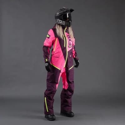 Onepiece FXR W´s Recruit Lite, Plum/E Pink/Hi-Vis