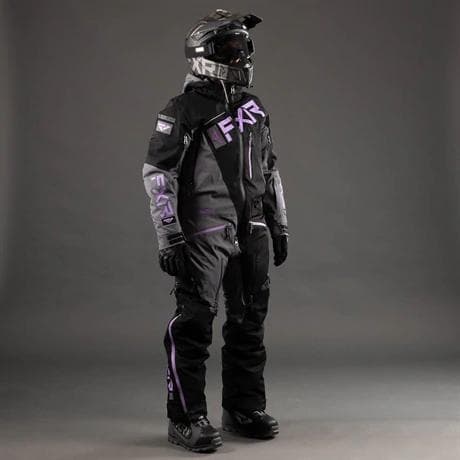 Onepiece FXR W´s Ranger Instinct Lite, Black/Mid Grey Heather/Lilac