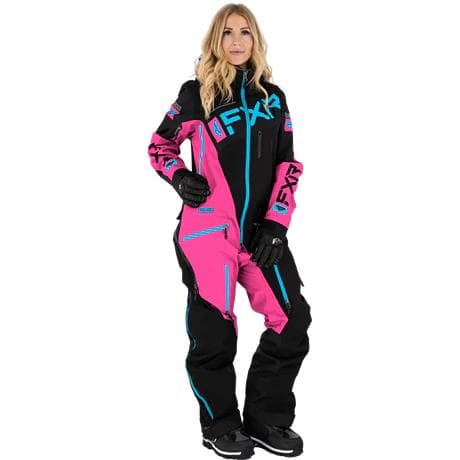Onepiece FXR W´s Ranger Instinct Lite, Black/E Pink/Sky Blue