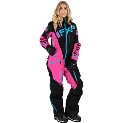 Onepiece FXR W´s Ranger Instinct Lite, Black/E Pink/Sky Blue