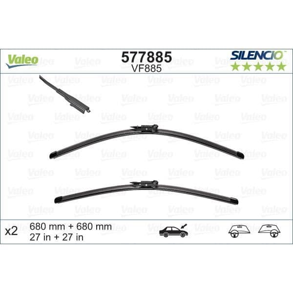 VALEO Viskerblade VF885 X2 577885