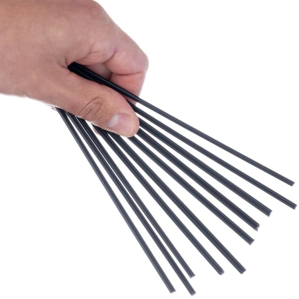 Muovinen hitsauskansio PP musta 10 kpl 20 cm