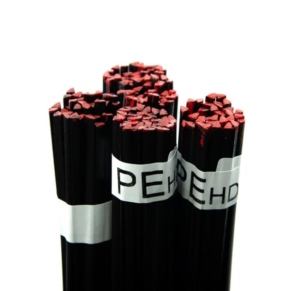 PEHD-muovin hitsauslisäaine, musta, 100 g, kolmio, 3,5 mm