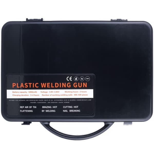 Rosfix Black Killer RBK200W batteridrevet plasthæftemaskine i kuffert 200W + 400 hæfteklammer