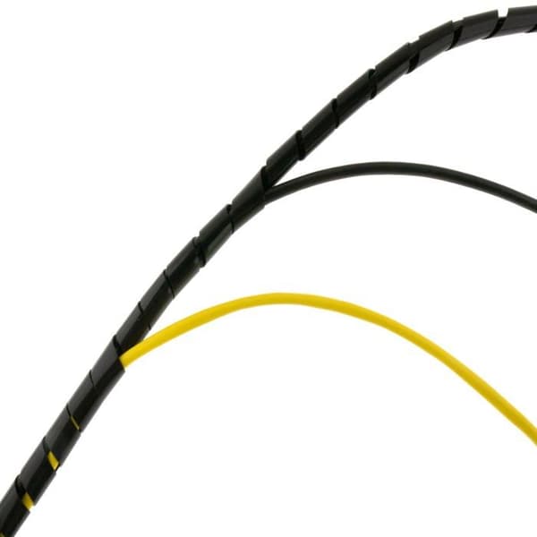 Seki spiralmantel - 15537 - Flexibel spiralmantel från 6 till 60 mm - Svart - 10 m