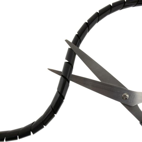 Seki spiralmantel - 15537 - Flexibel spiralmantel från 6 till 60 mm - Svart - 10 m