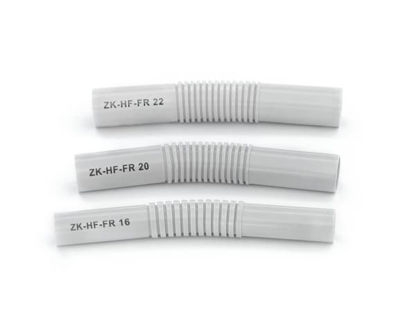 Liitin halogeenittomille jäykille putkille ZK-HF-FR25 harmaa RAL 7035, pakkaus=50 kpl